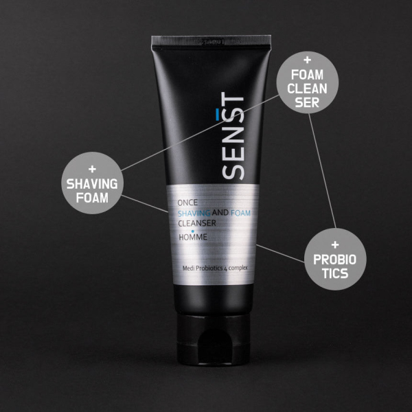 MEDIFLOWER Sensitive Once Shaving & Foam Cleanser Homme 120ml