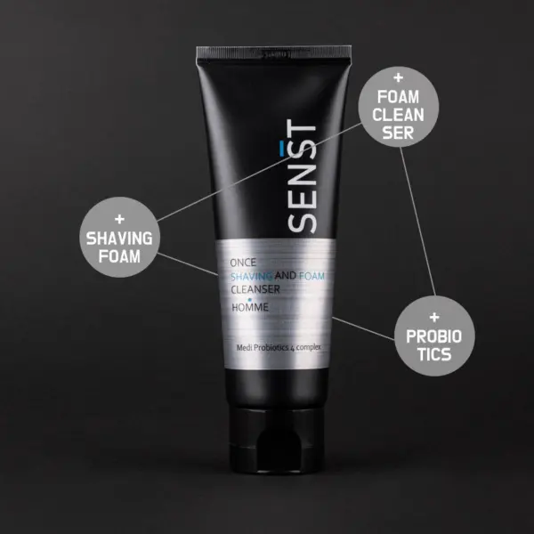 MEDIFLOWER Sensitive Once Shaving & Foam Cleanser Homme 120ml