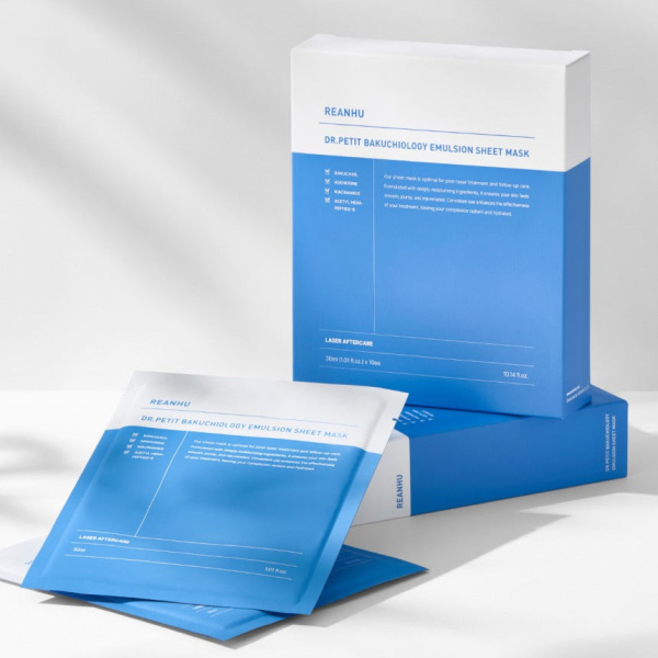 DR.PETIT REANHU Bakuchiol Mask Pack Sheet Mask 30ml x 10 Sheets