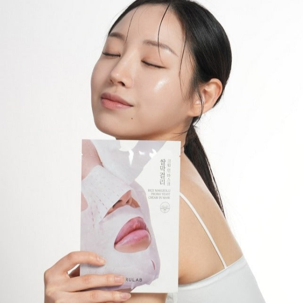 BARULAB Rice Makgeolli Probiotic Yeast Cream In Mask 5 Sheets