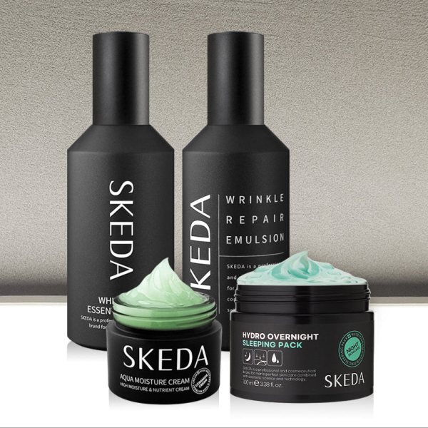 SKEDA Men's Whitening Wrinkle Improvement 4 Pieces Set