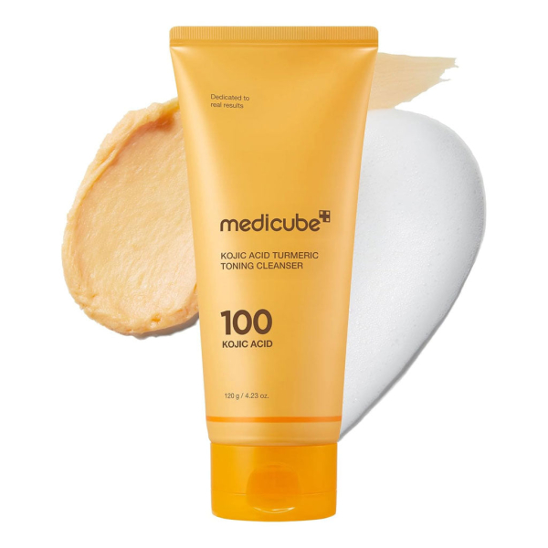 MEDICUBE Kojic Acid Turmeric Toning Cleanser 120g