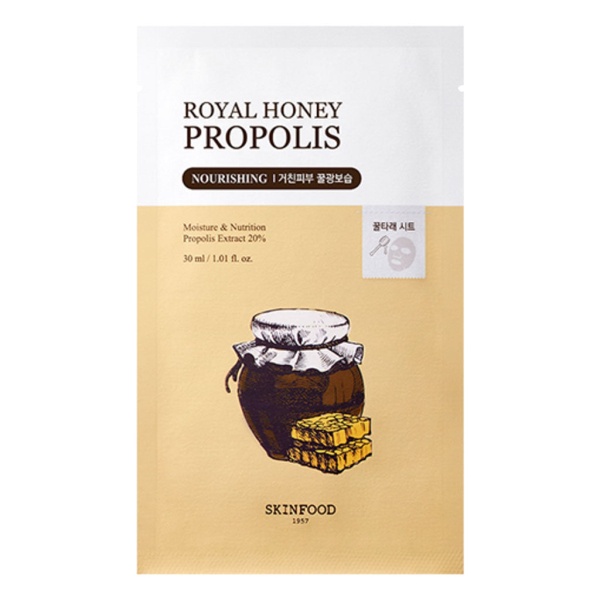 SKINFOOD Royal Honey Propolis Enrich Mask 10 Sheets