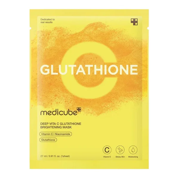 MEDICUBE Deep Vita C Glutathione Brightening Mask 27ml x 10ea