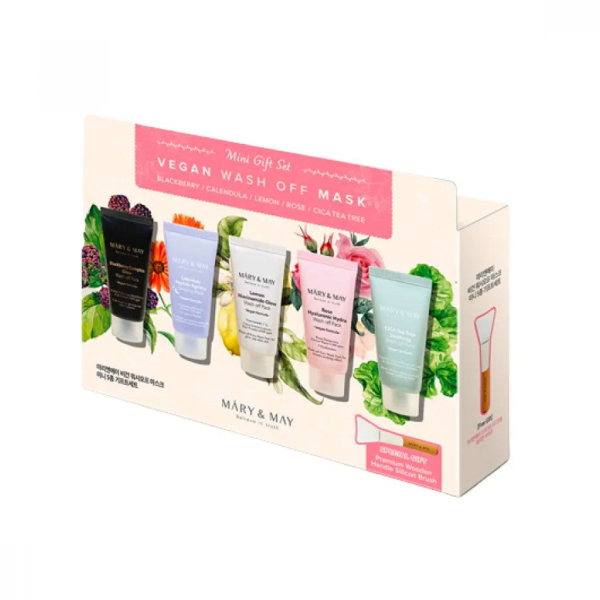 Mary&May Vegan Wash Off Mask Mini Gift Set 30g x 5EA 150ml
