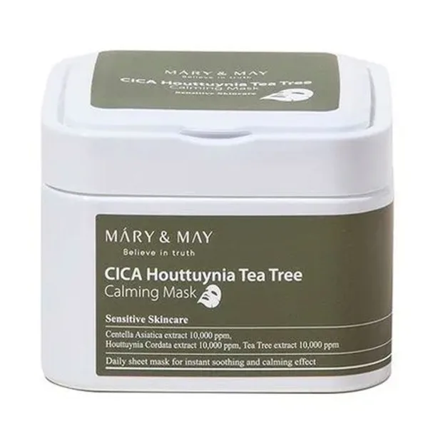 Mary&May CICA Houttuynia Tea Tree Calming Mask 30pcs