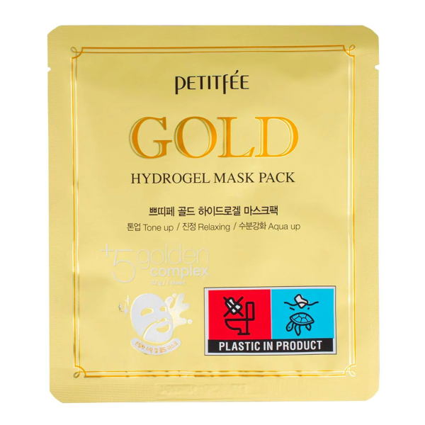 PETITFEE Gold Hydrogel Mask Pack 32g x 5 Sheets