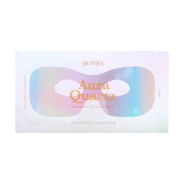 PETITFEE Aura Quartz Hydrogel Eye Zone Beauty Mask Iridescent Lavender 4ea