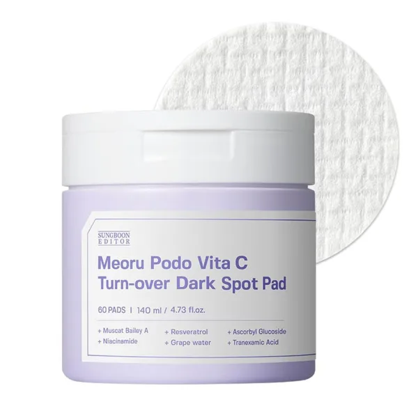 SUNGBOON EDITOR Meoru Podo Vita C Turn-Over Dark Spot Pad 60pcs 140ml