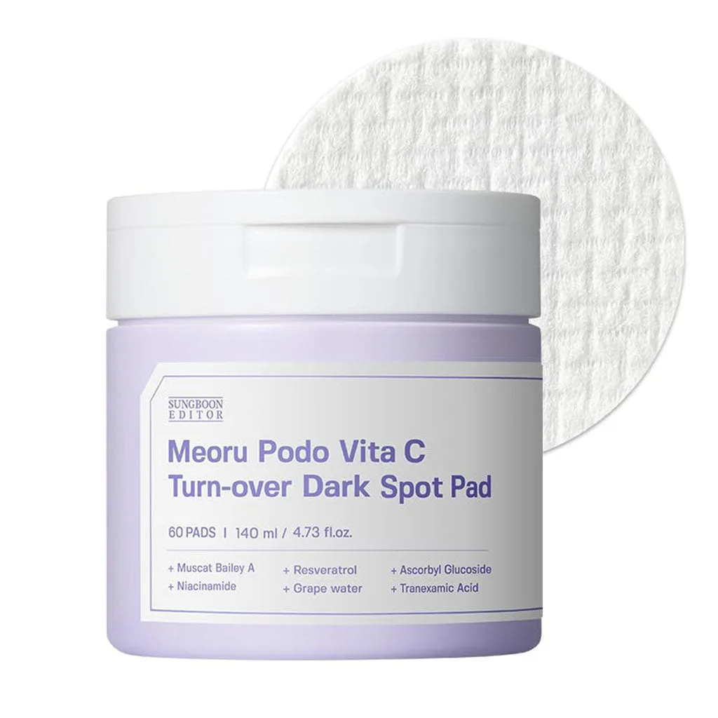 SUNGBOON EDITOR Meoru Podo Vita C Turn-Over Dark Spot Pad 60pcs 140ml