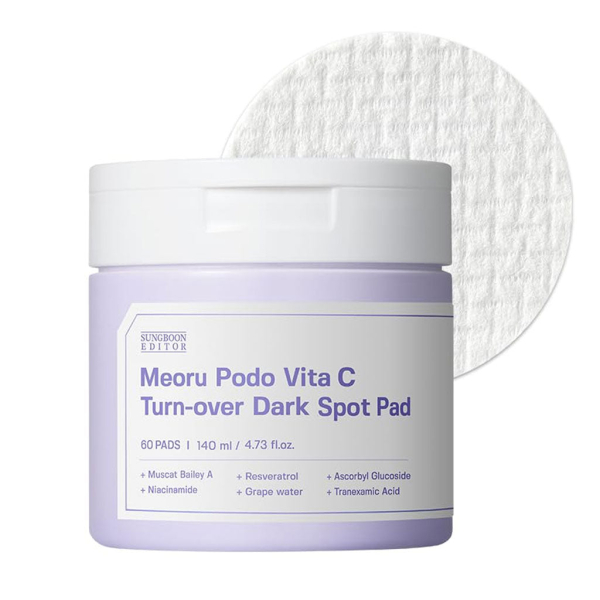 SUNGBOON EDITOR Meoru Podo Vita C Turn-Over Dark Spot Pad 60pcs 140ml