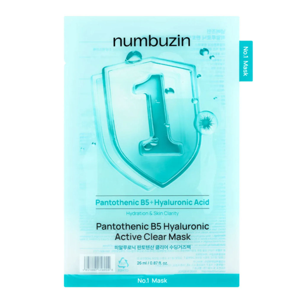 NUMBUZIN No.1 Pantothenic B5 Hyaluronic Active Clear Mask 10ea