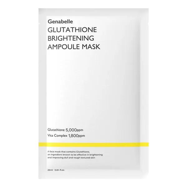 Genabelle Glutathione Brightening Ampoule Mask 5 sheets