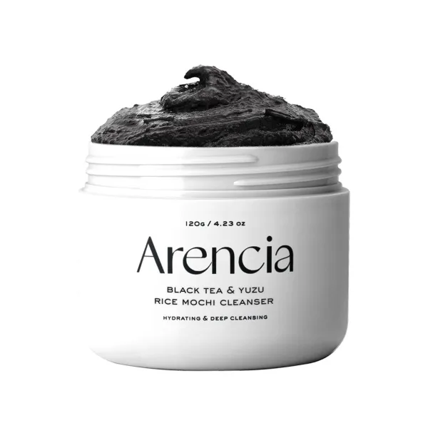 ARENCIA Black Tea and Yuzu Rice Mochi Cleanser 120g