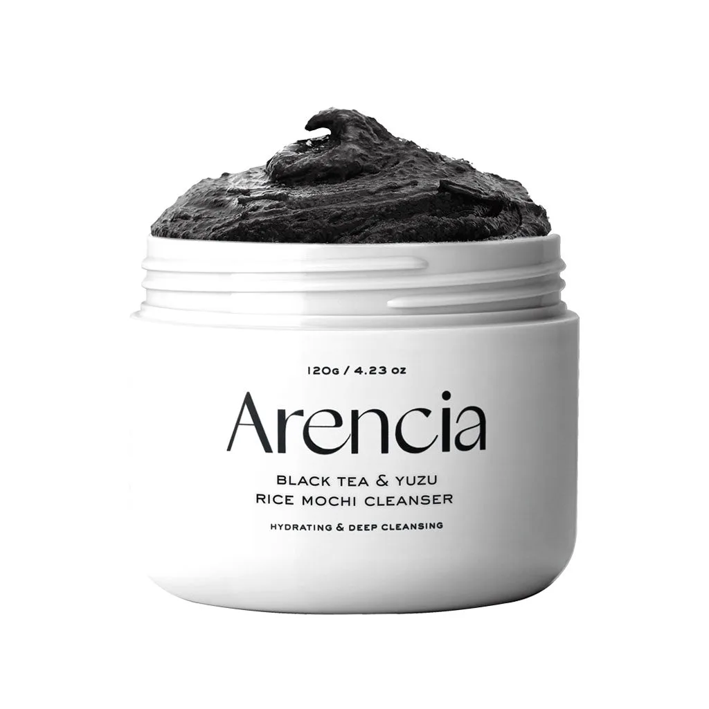 ARENCIA Black Tea and Yuzu Rice Mochi Cleanser 120g