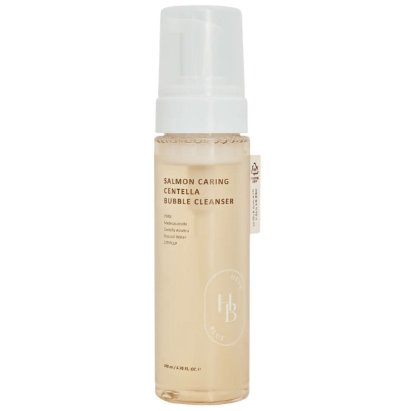 Heveblue Salmon Caring Centella Bubble Cleanser 200ml