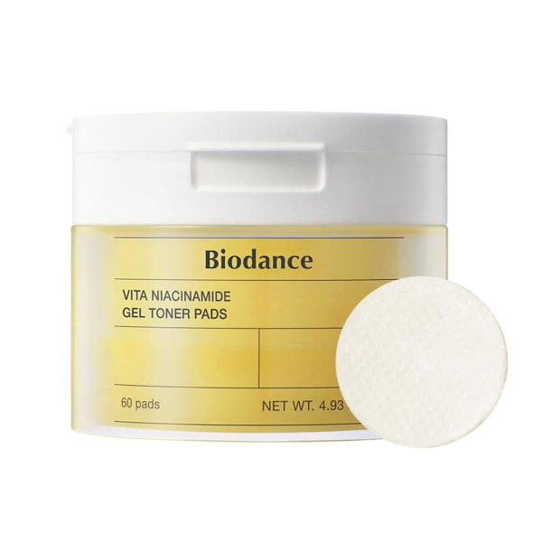 BIODANCE Vita Niacinamide Gel Toner Pad 60pc