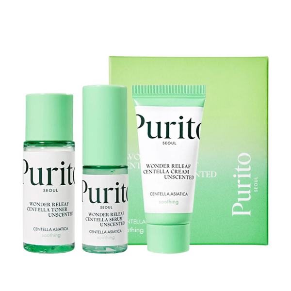 PURITO Wonder Releaf Centella Mini Kit Unscented (60ml)