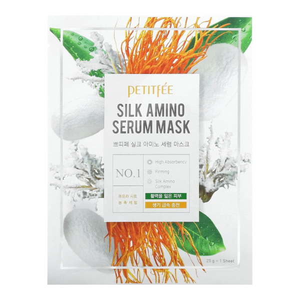 PETITFEE Silk Amino Serum Mask 10 sheets