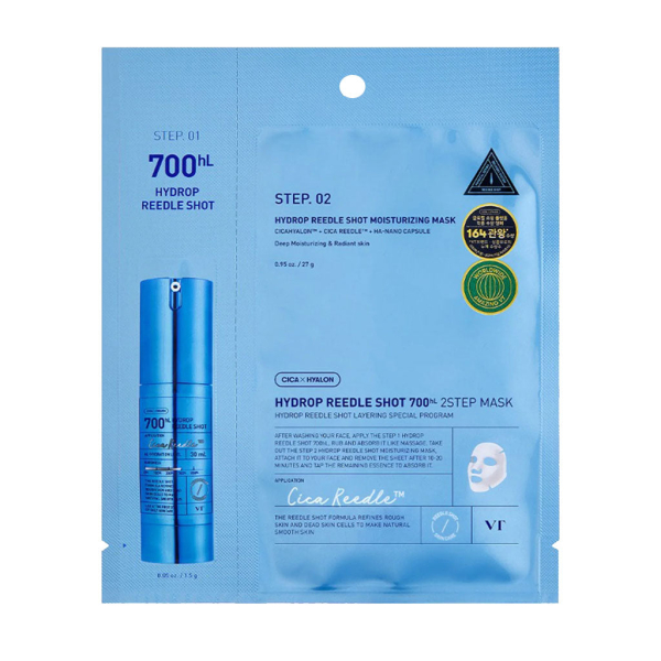 VT COSMETICS Hydrop Reedle Shot 700hL 2-Step Mask 5 Sheets