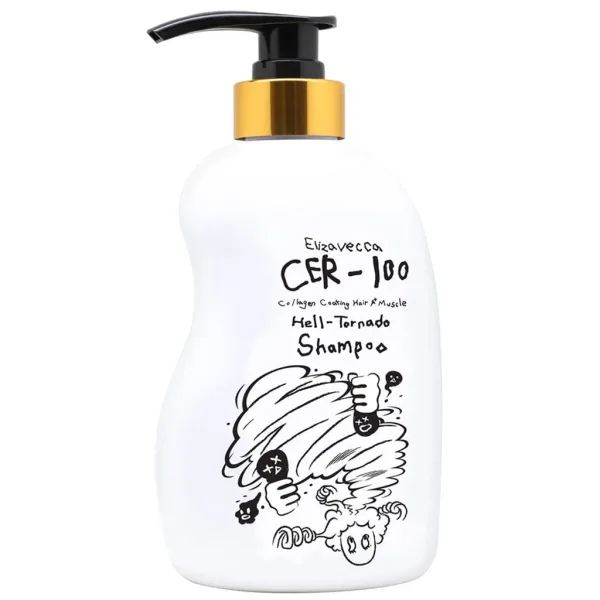 ELIZAVECCA CER-100 Collagen Coating Hair A+ Muscle Helltornado Shampoo (500ml)