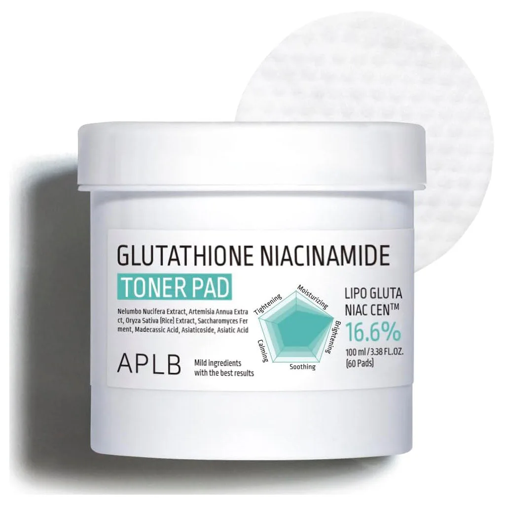 APLB Glutathione Niacinamide Toner Pad 100ml 60pads