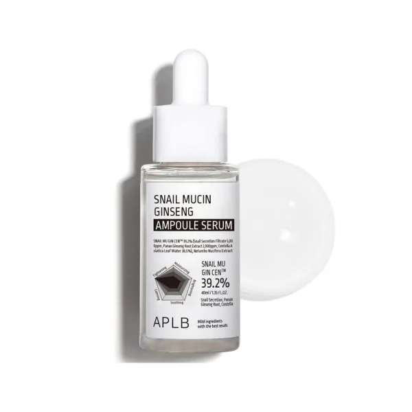 APLB Snail Mucin Ginseng Ampoule Serum 40ml