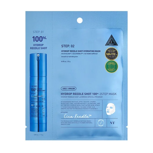 VT COSMETICS Hydrop Reedle Shot 100hL 2-Step Mask 5 Sheets