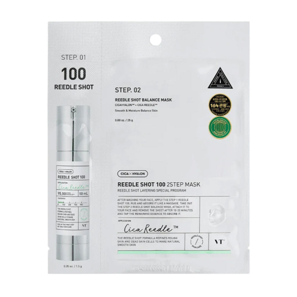 VT COSMETICS Mild Reedle Shot 100 2-Step Mask 5 Sheets