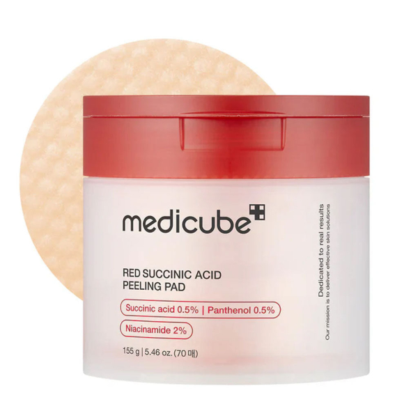 MEDICUBE Red Succinic Acid Peeling Pad 70pcs 155g