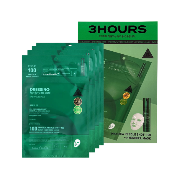VT Pro Cica Reedle Shot 100 2-Step Hydrogel Mask - 1 Box of 4 Sheets