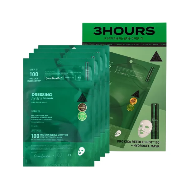 VT Pro Cica Reedle Shot 100 2-Step Hydrogel Mask - 1 Box of 4 Sheets