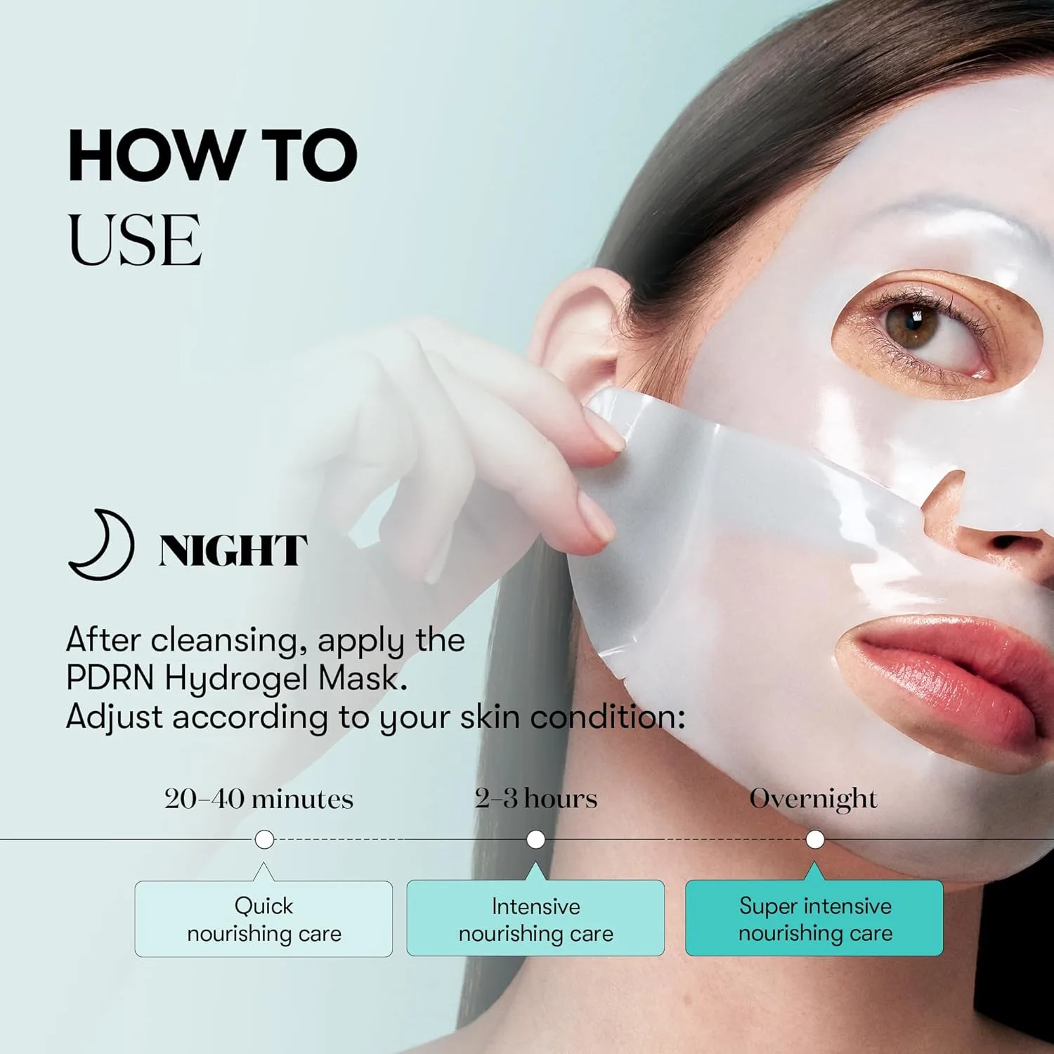 VT PDRN Hydrogel Mask - 1 Box of 4 Sheets - Image 4