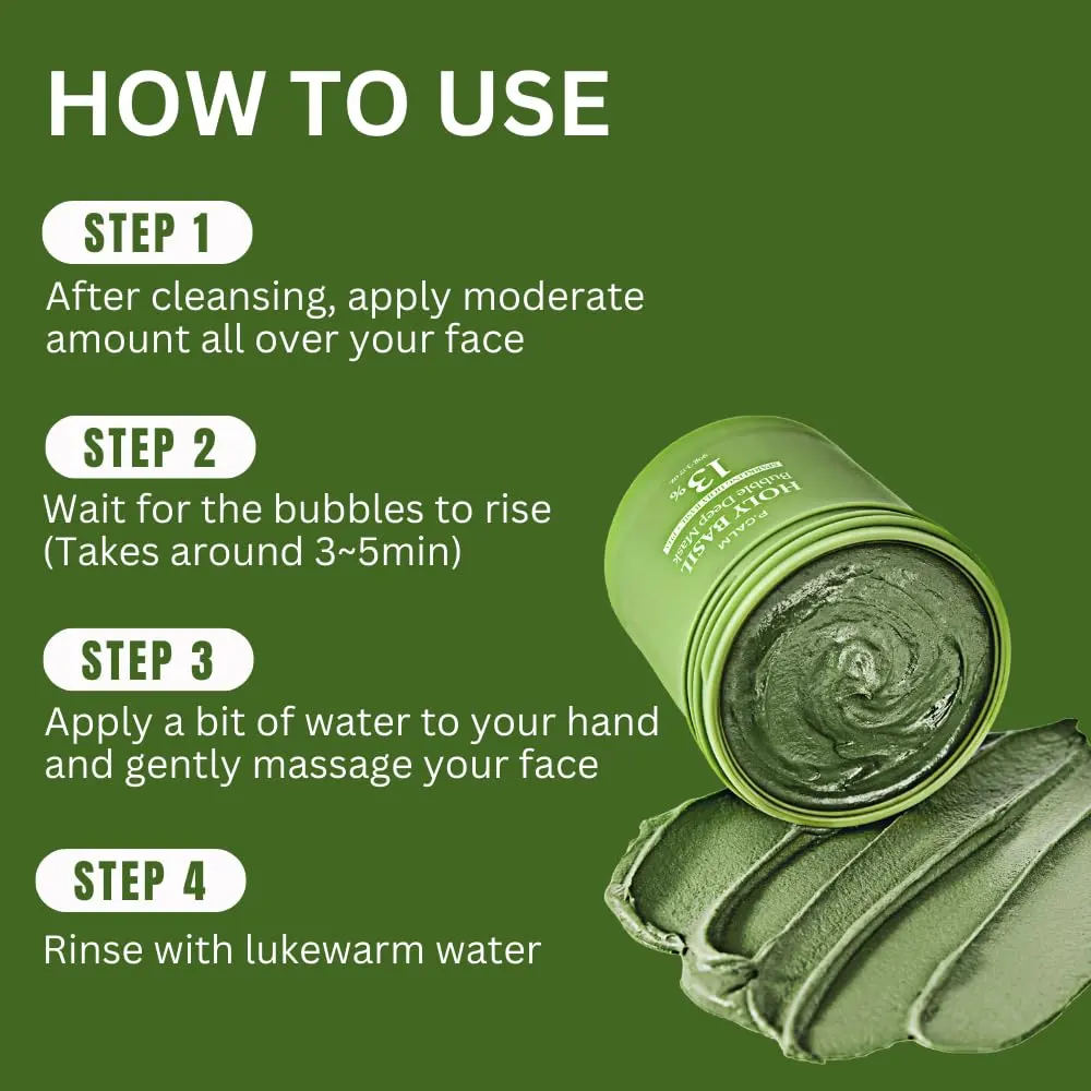 P.CALM Holy Basil Bubble Deep Mask
