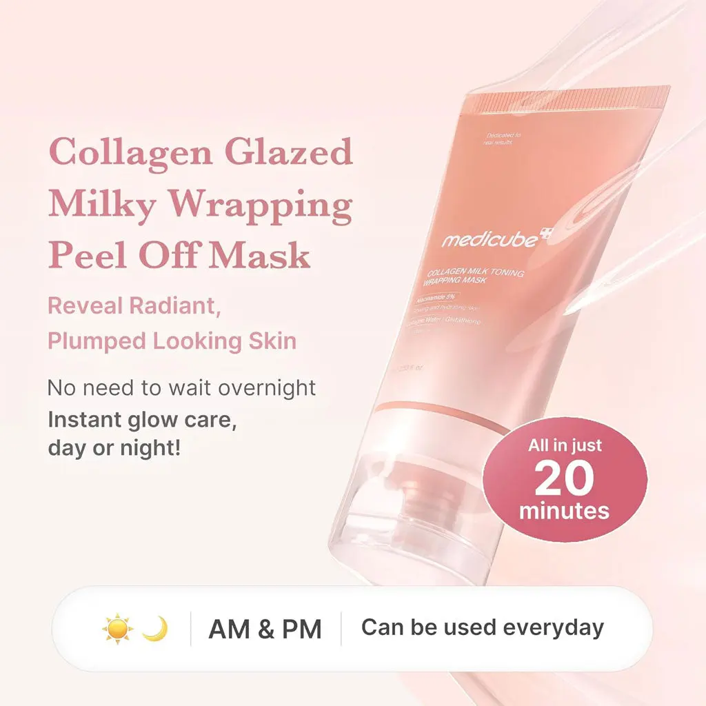medicube Collagen Milk Toning Wrapping Mask 75ml