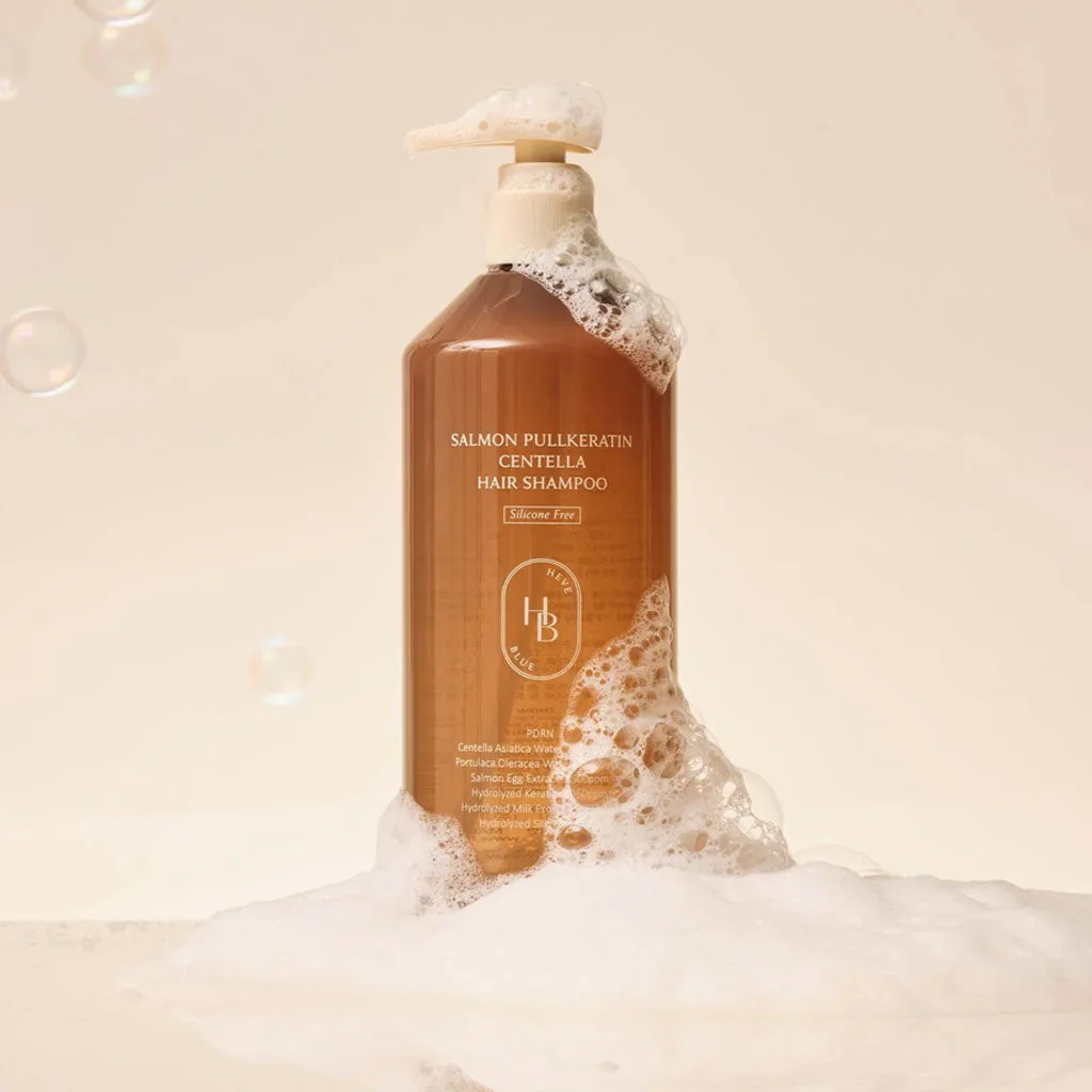 Heveblue Salmon Pullkeratin Centella Hair Shampoo 500ml - Image 2