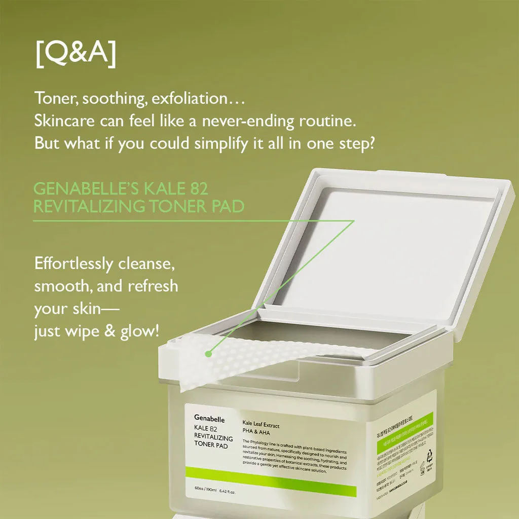 Genabelle Kale 82 Revitalizing Toner Pad (60pc) - Image 2
