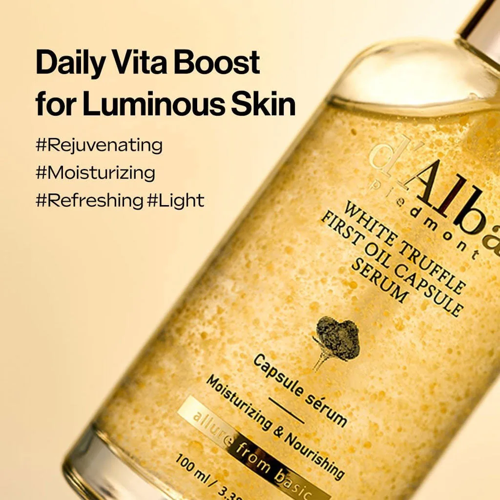 d'Alba White Truffle First Oil Capsule Serum (100ml) - Image 2