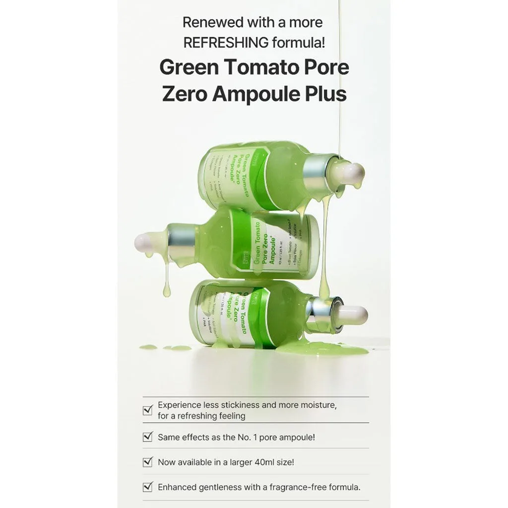 SUNGBOON EDITOR Green Tomato Pore Zero Ampoule+ 30ml - Image 3