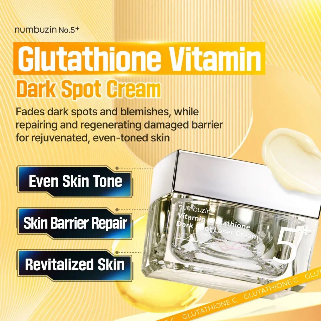NUMBUZIN No.5 Vitamin Glutathione Dark Spot Laser Cream 50ml - Image 2