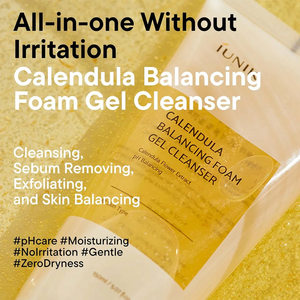 iUNIK Calendula Balancing Foam Gel Cleanser 150ml - Image 2
