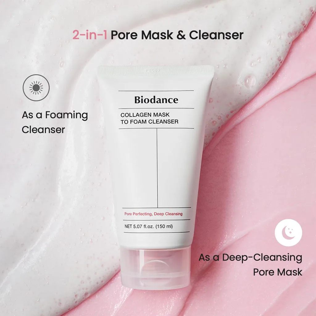 BIODANCE Collagen Mask To Foam Cleanser 150ml - Image 2