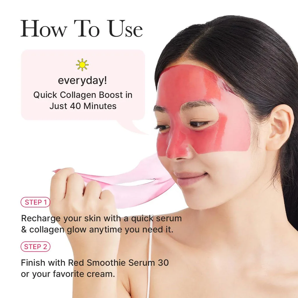 ARENCIA Red Collagen Jello Mask 25ml*4sheets - Image 4
