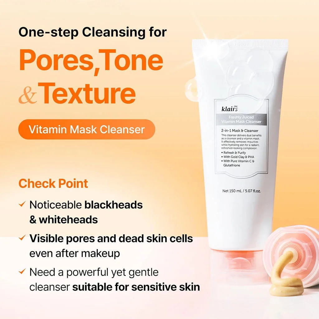KLAIRS Freshly Juiced Vitamin Mask Cleanser - Image 3
