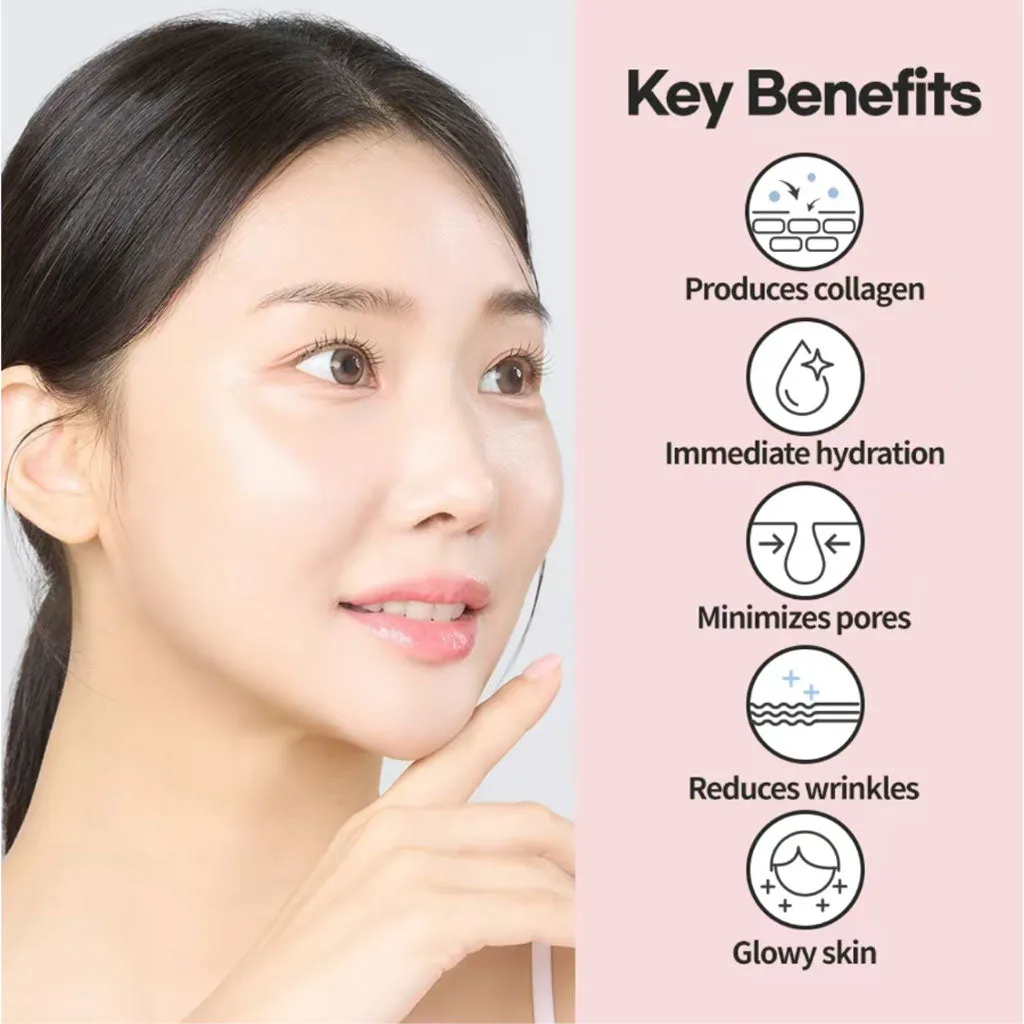 ROUND LAB Camellia Deep Collagen Firming Gel Mask 34g x 4 Sheets - Image 3