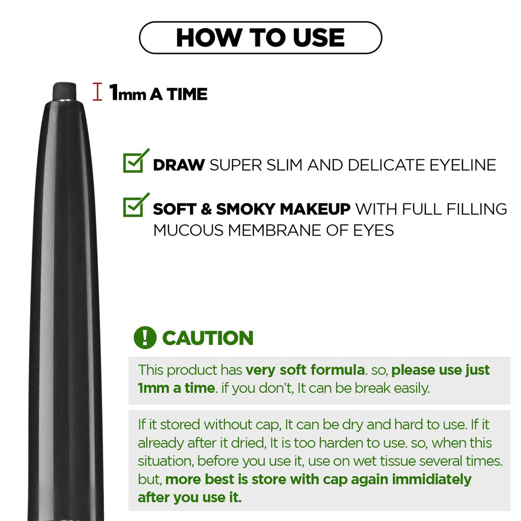 THE SAEM Eco Soul Powerproof Super Slim Eyeliner - Image 3