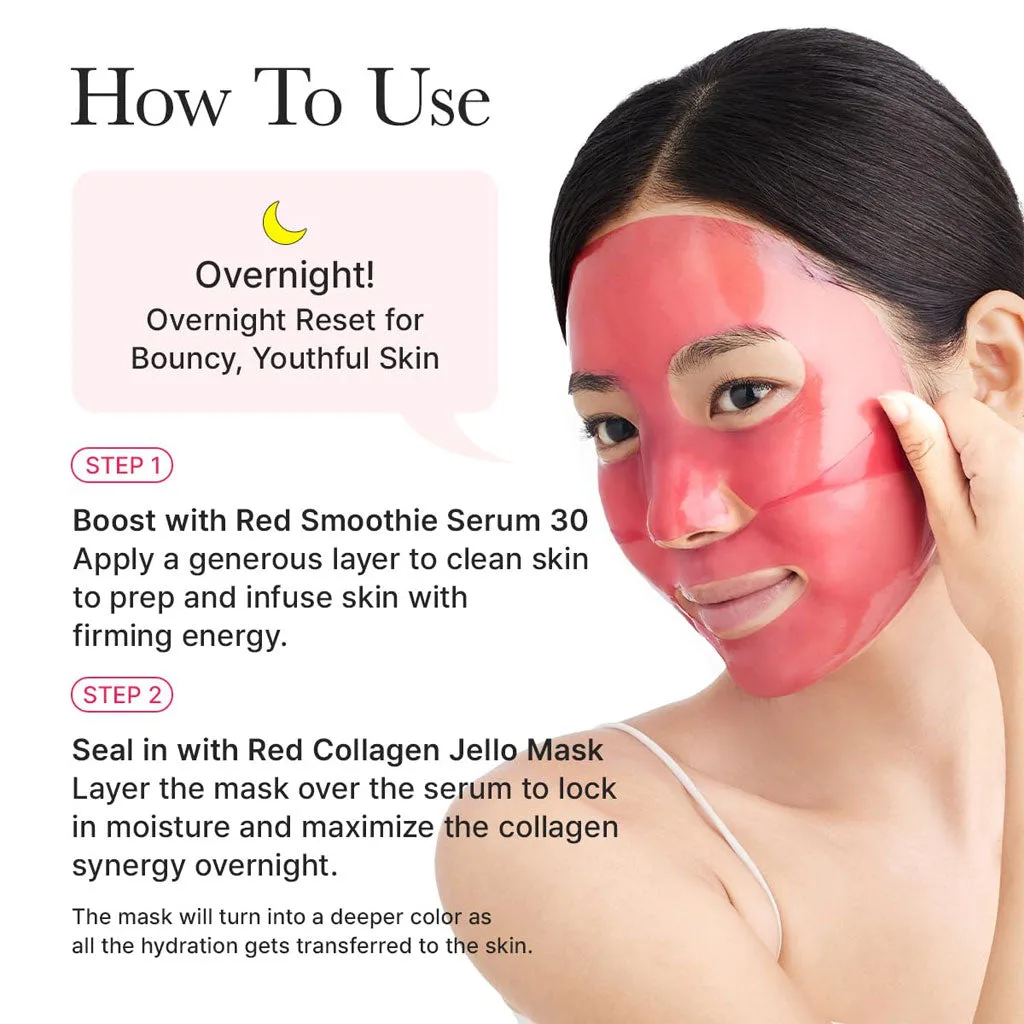 ARENCIA Red Collagen Jello Mask 25ml*4sheets - Image 5