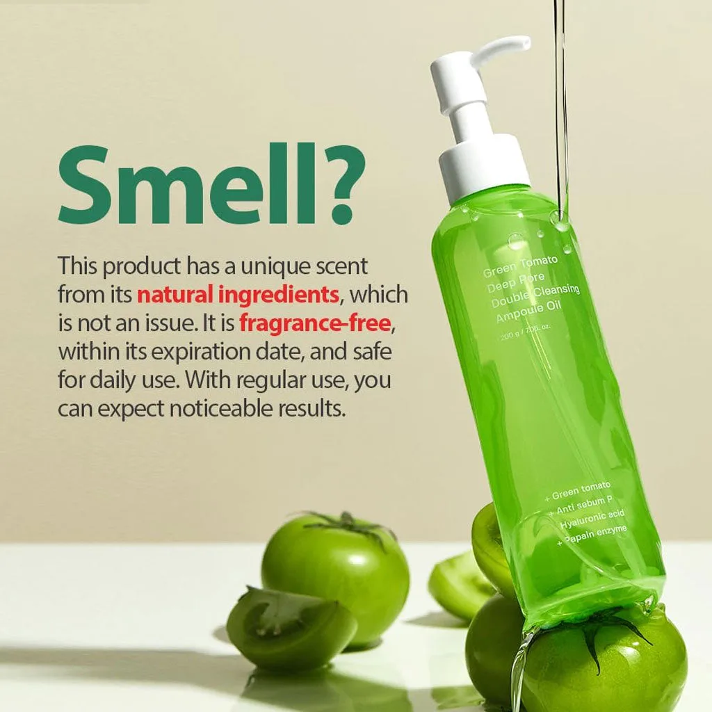 SUNGBOON EDITOR Green Tomato Double Cleansing Ampoule Oil - Image 4