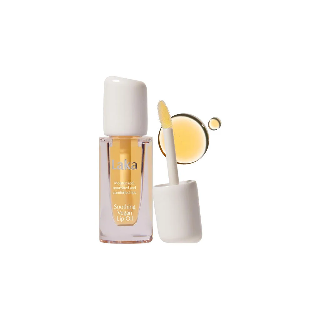 Laka Soothing Vegan Lip Oil Calming Purple (4.5ml) - Image 5
