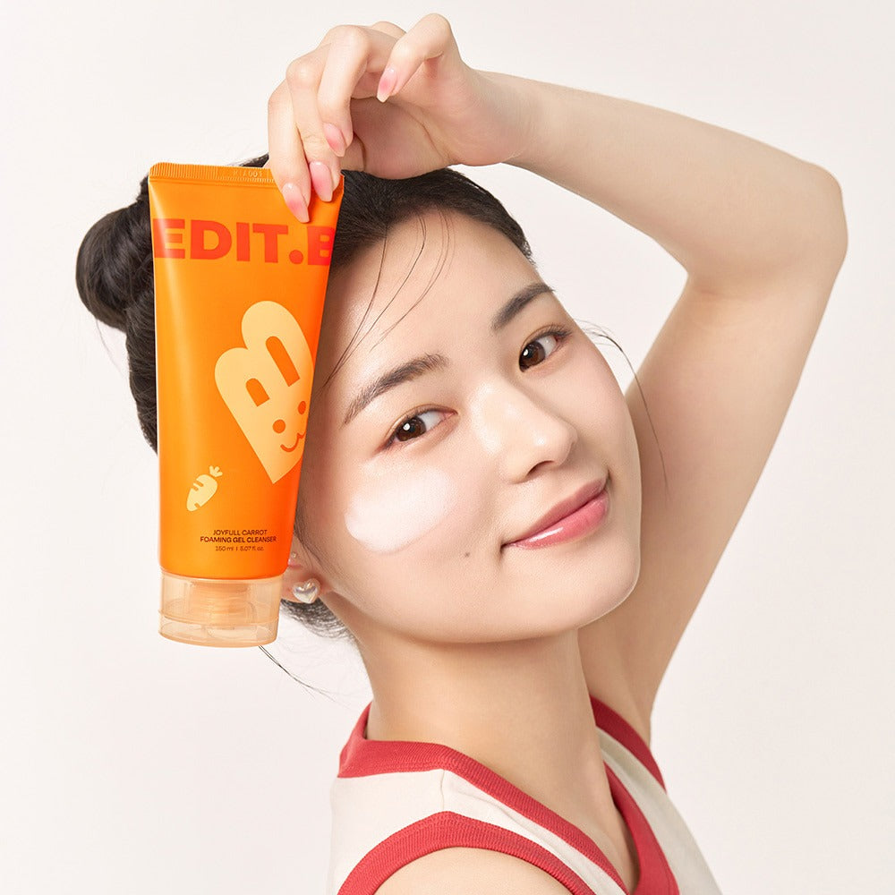EDIT.B Joyful Carrot Foaming Gel Cleanser 150ml - Image 2